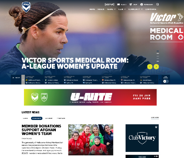 Melbourne Victory Website